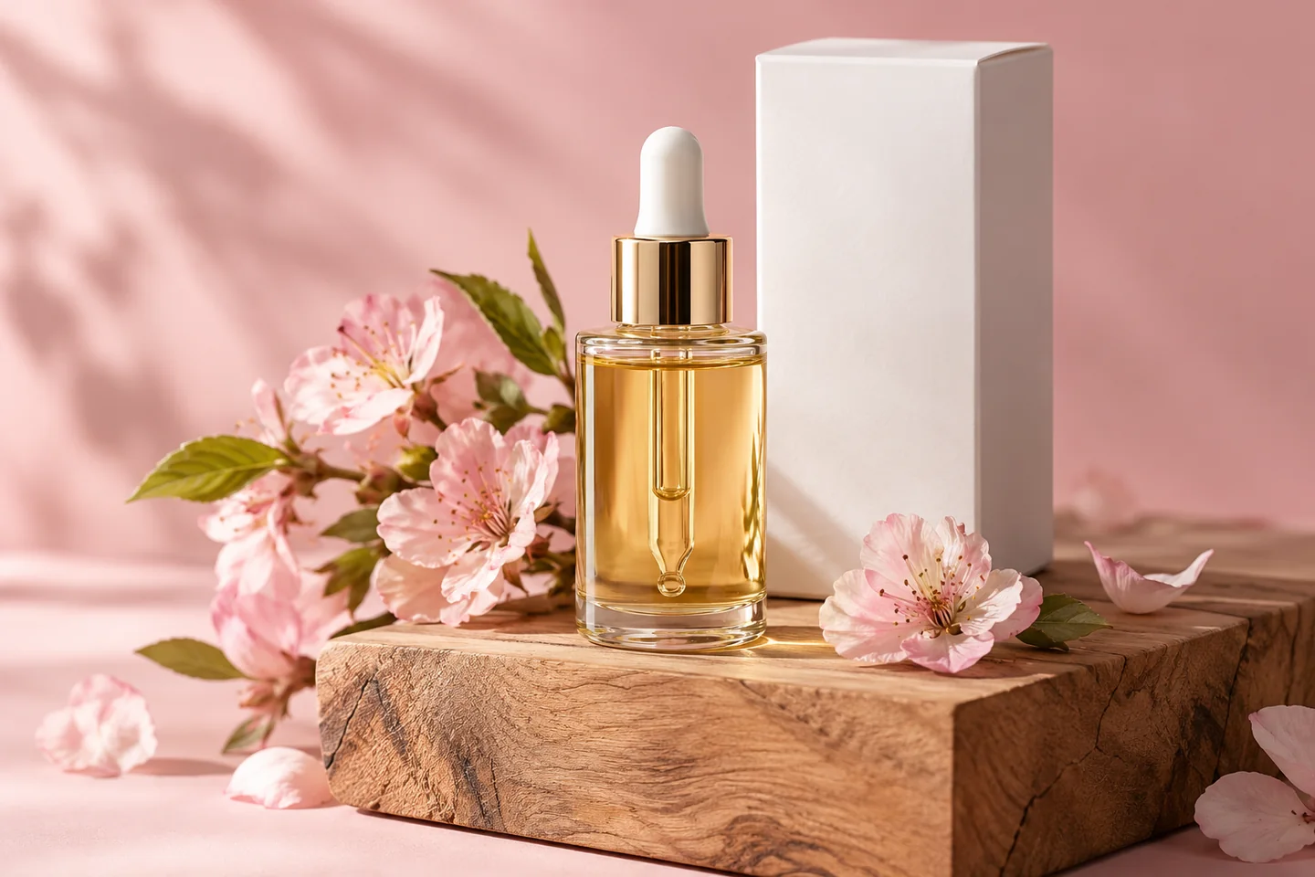 Pink Skincare Product Still-Life Prompt